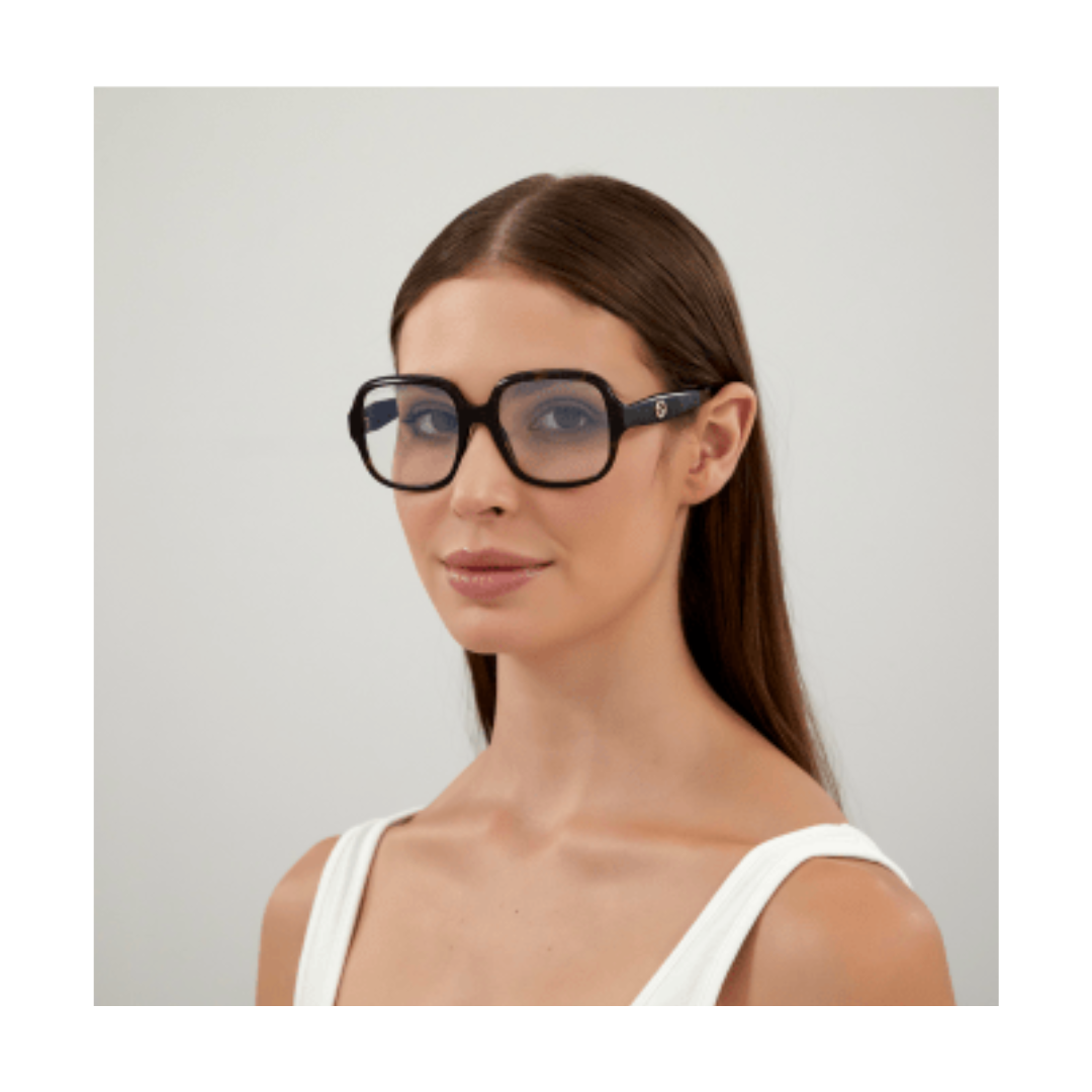 Gucci - Blue Light Blocking/Photochromatic | Model GG0799S -  Shiny Dark Havana