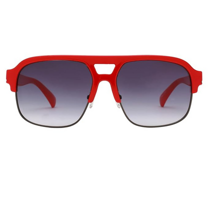 Lunettes de soleil Guess | Modèle GG2140 - Rouge Brillant / Fumée Dégradée