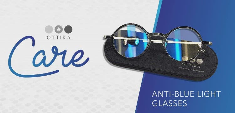 Ottika Care - Blue Light Blocking Reading Glasses | Round Shape