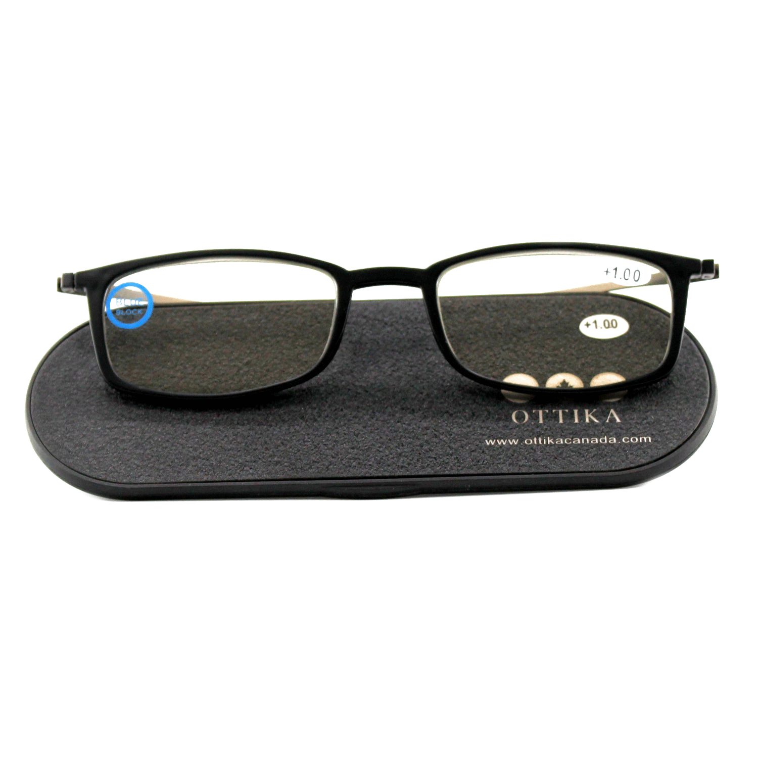 Care by Ottika - Blue Light Blocking Reading Glasses | Rectangular shape