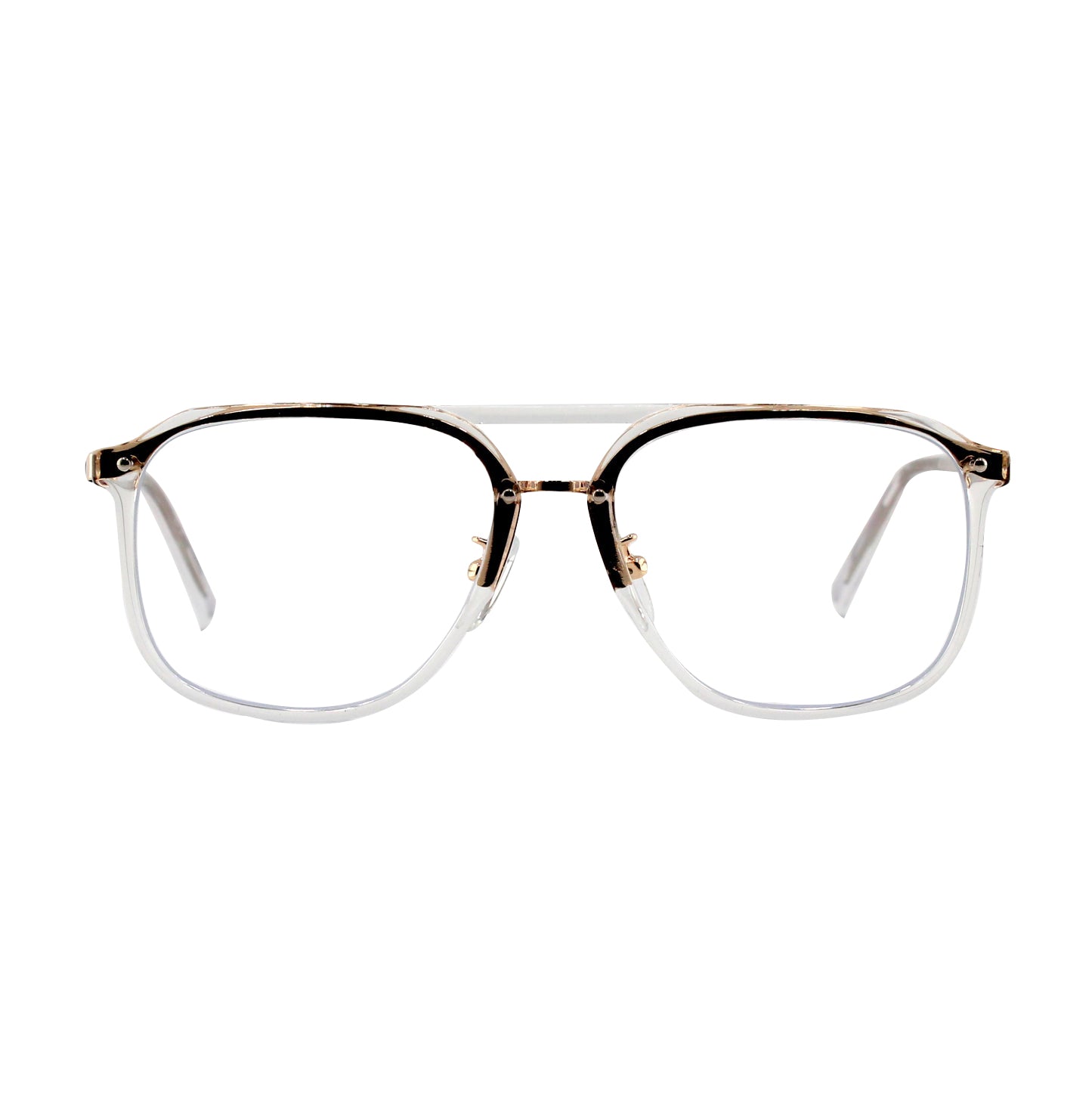 Care by Ottika - Blue Light Blocking Glasses - Adult | Model 98801 | Gold &amp; Green Coat