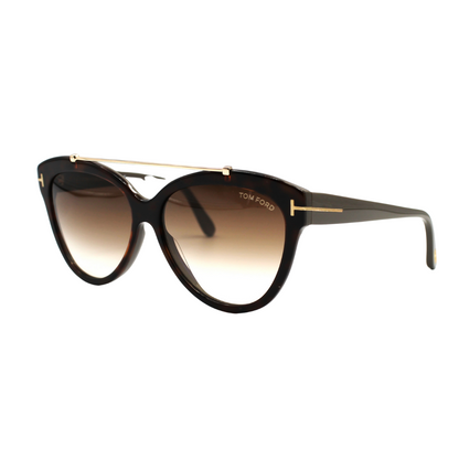 Lunettes de soleil Tom Ford | Modèle TF 0518 - Demi Marron