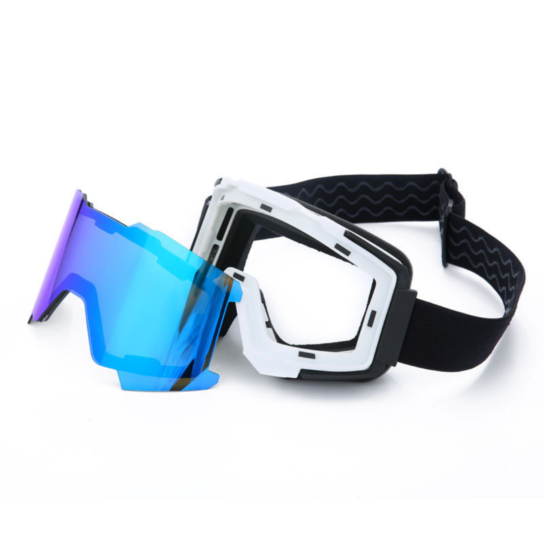 MASQUE DE SKI &amp;amp; SNOWBOARD 04 ADULTE BLEU/NOIR